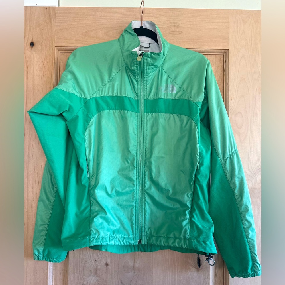 Green North Face Flight Series lightweight jacket